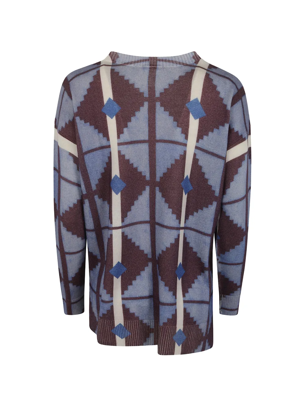 IN BED WITH YOU Trui met geometrische print Blauw