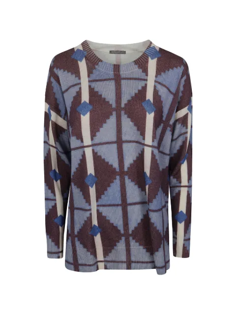 IN BED WITH YOU geometric-print sweater