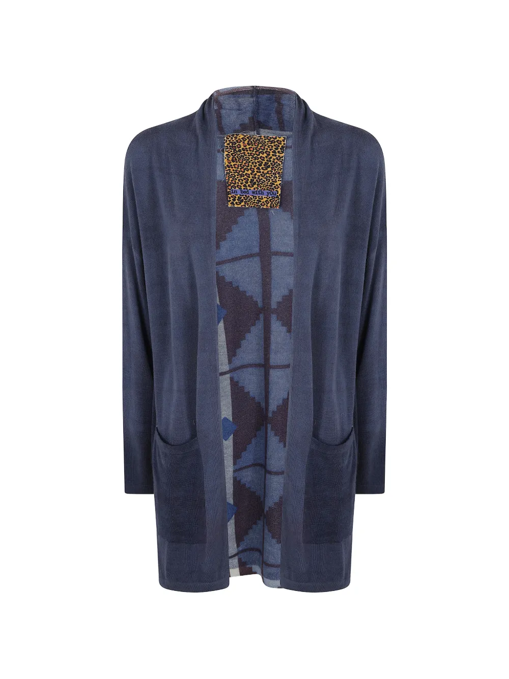 IN BED WITH YOU geometric-print open-front cardigan