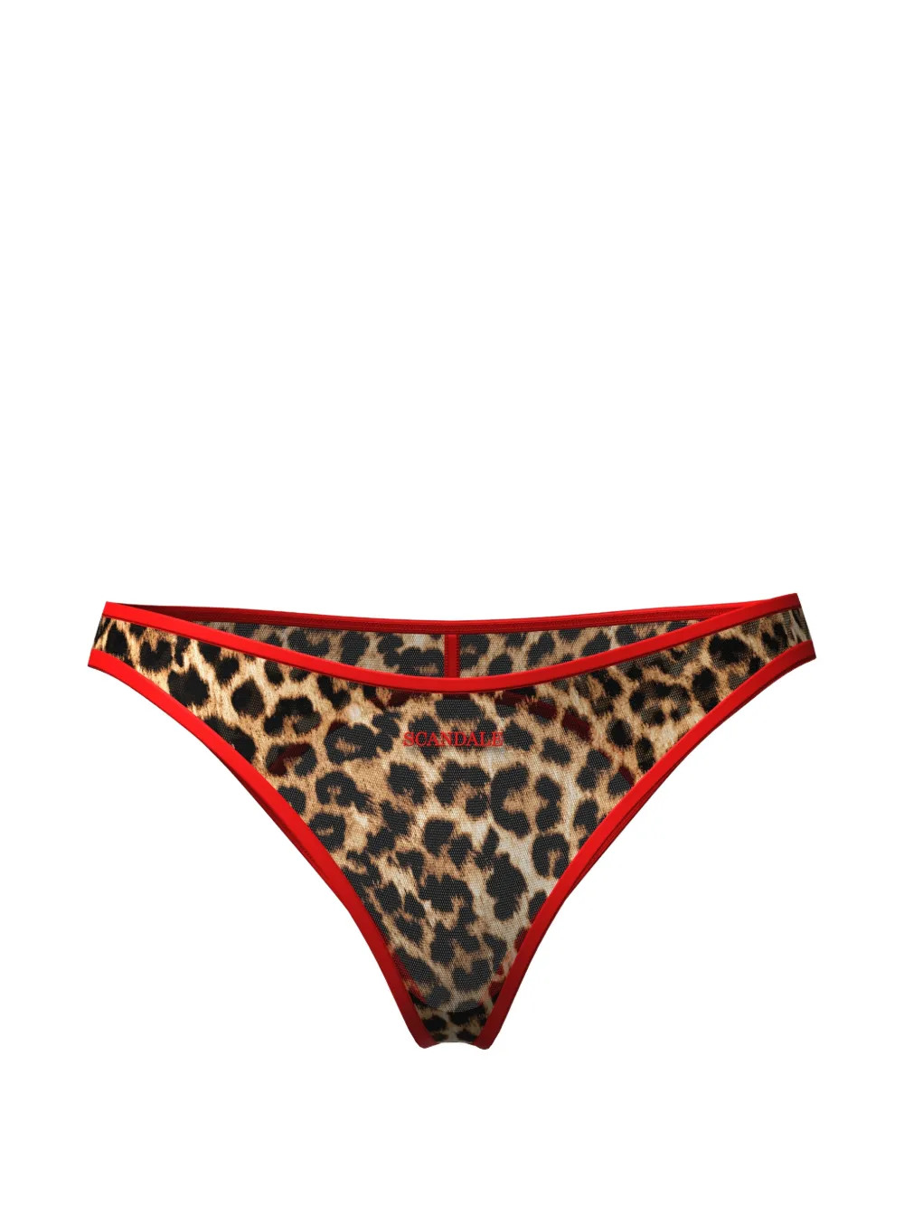 SCANDALE Sauvage leopard-print briefs - Marrone