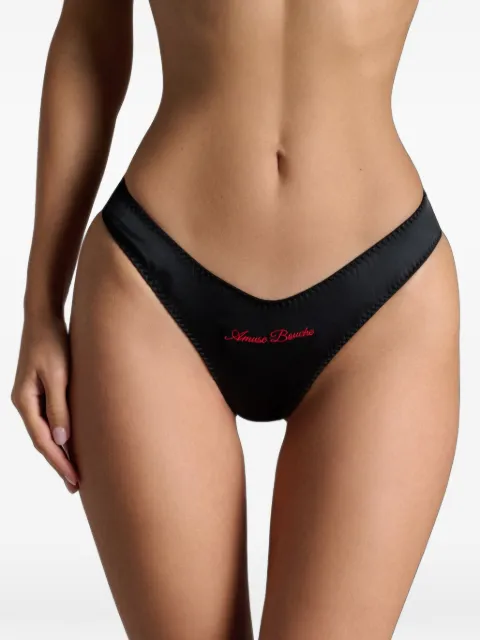 SCANDALE Dédicace embroidered thong