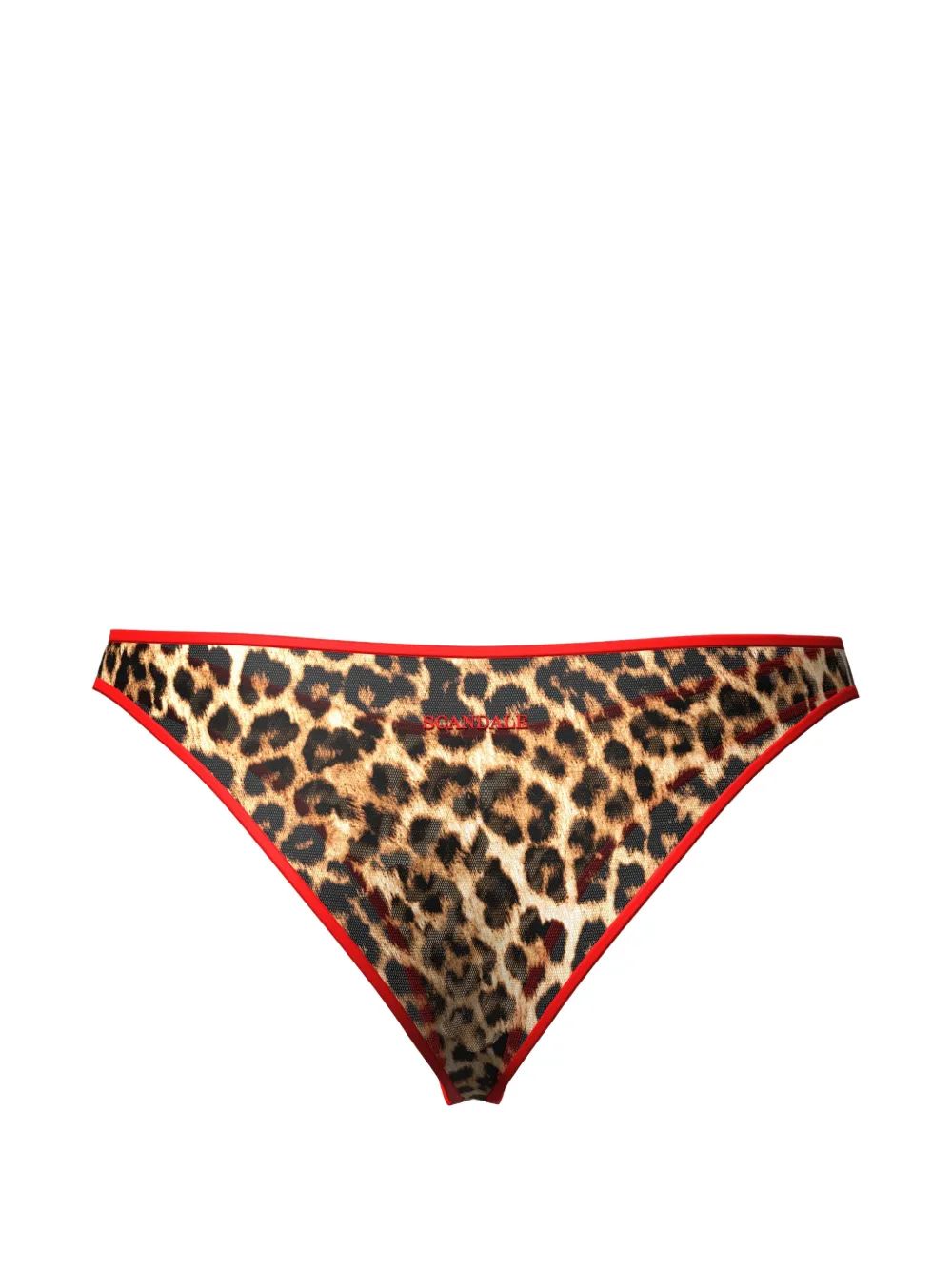 SCANDALE Sauvage slip met luipaardprint Bruin