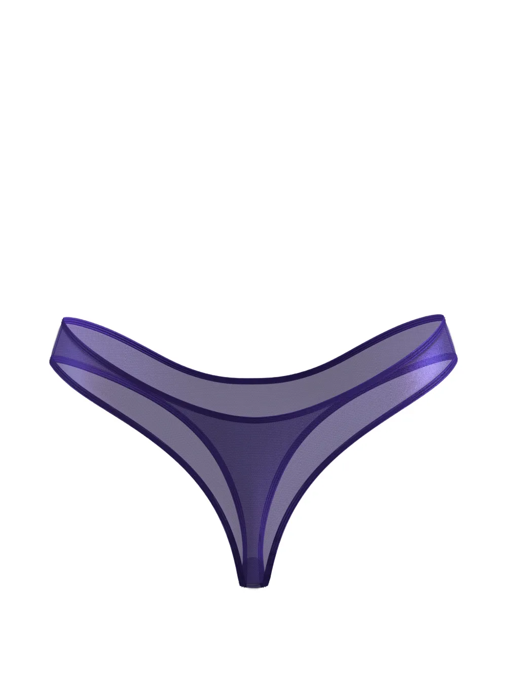 SCANDALE Show Me More foil-effect tulle thong