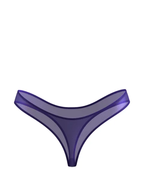 SCANDALE Show Me More foil-effect tulle thong