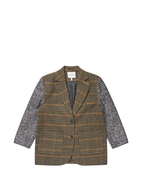 MUNTHE check-pattern sequin-embellished jacket
