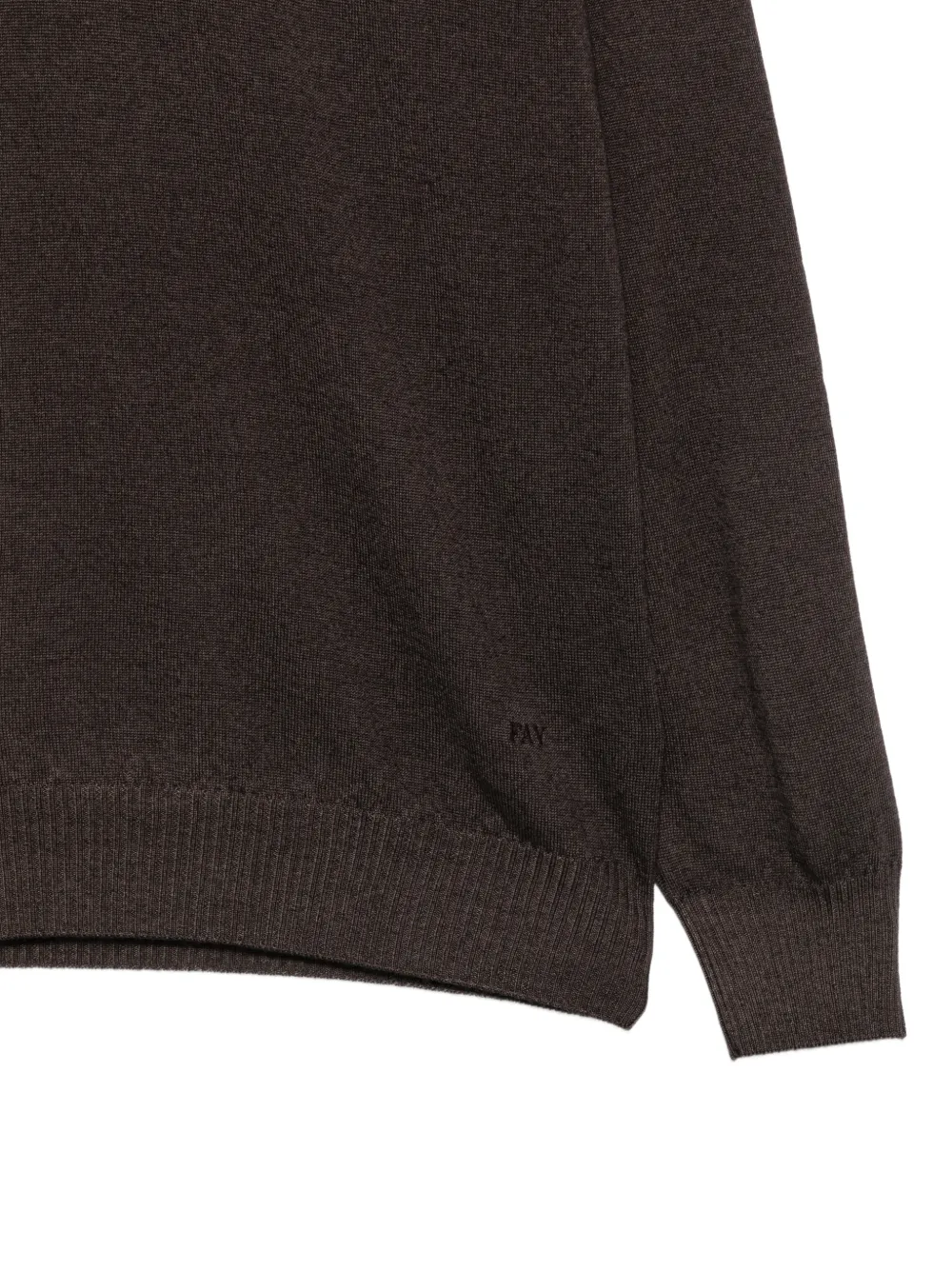 Fay embroidered-logo crew-neck sweater Bruin