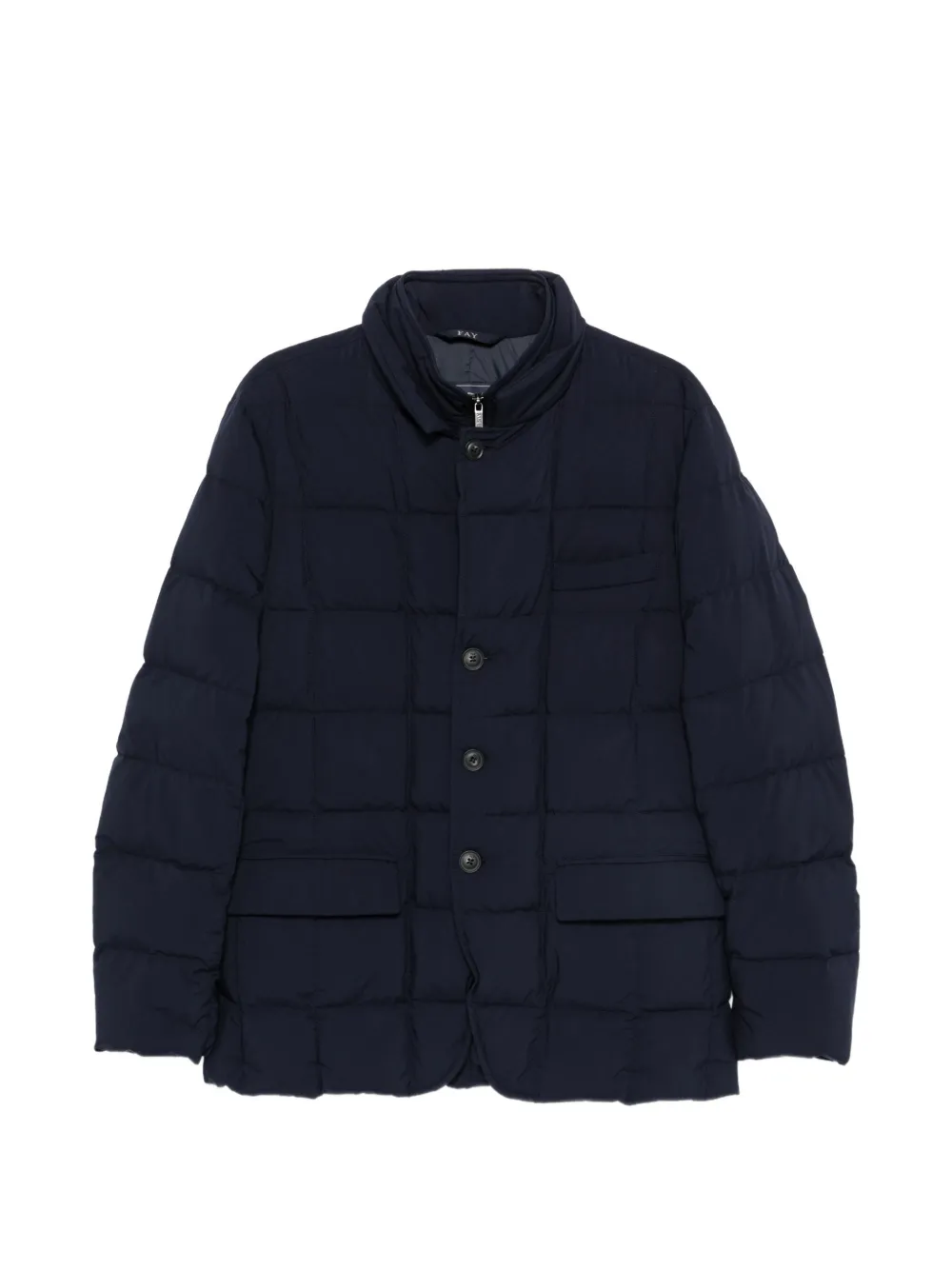Fay quilted double-front coat - Blau