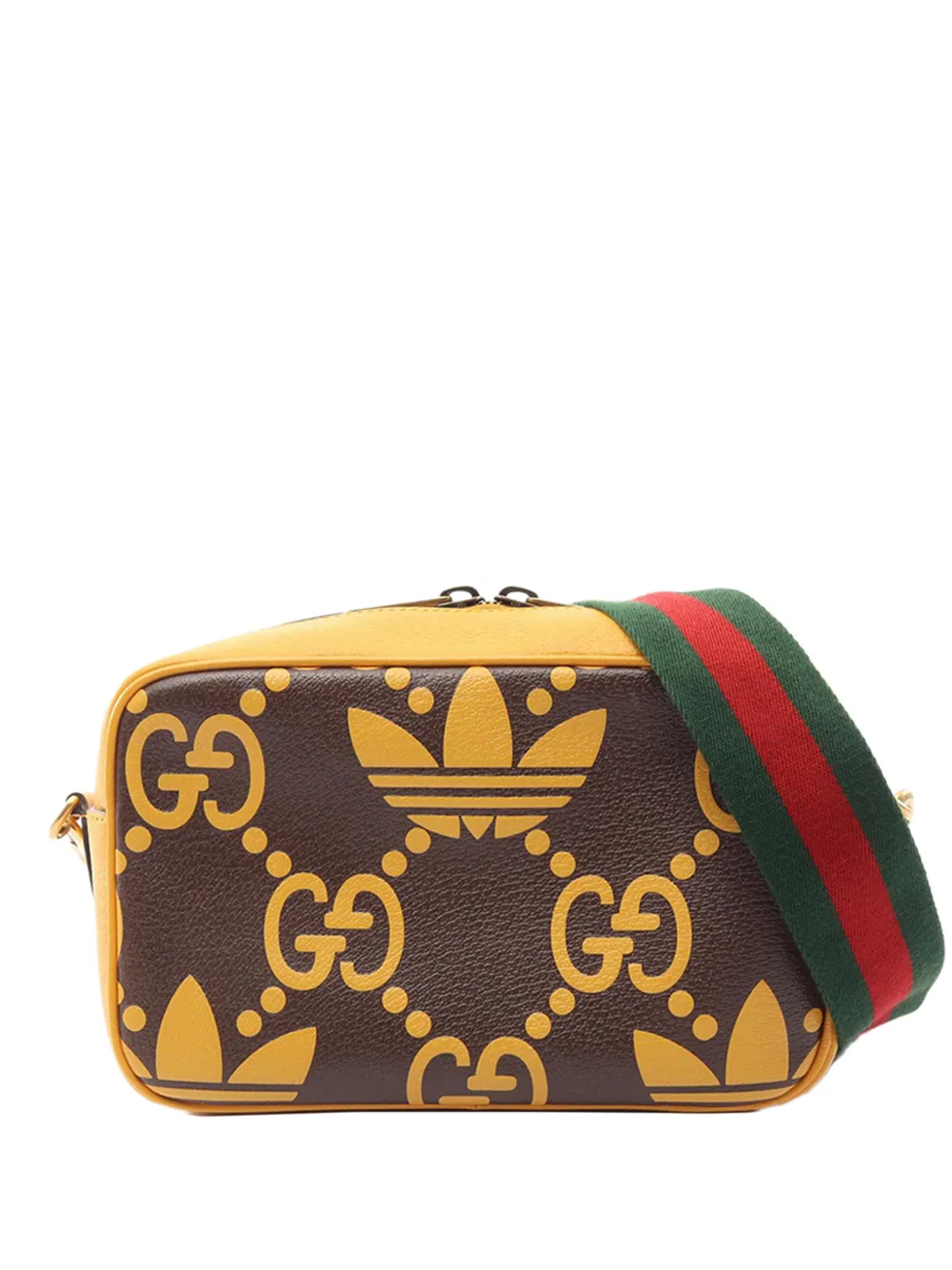 Gucci Pre-Owned 2000-2015 Adidas Small GG Calfskin crossbody bag - Marrone