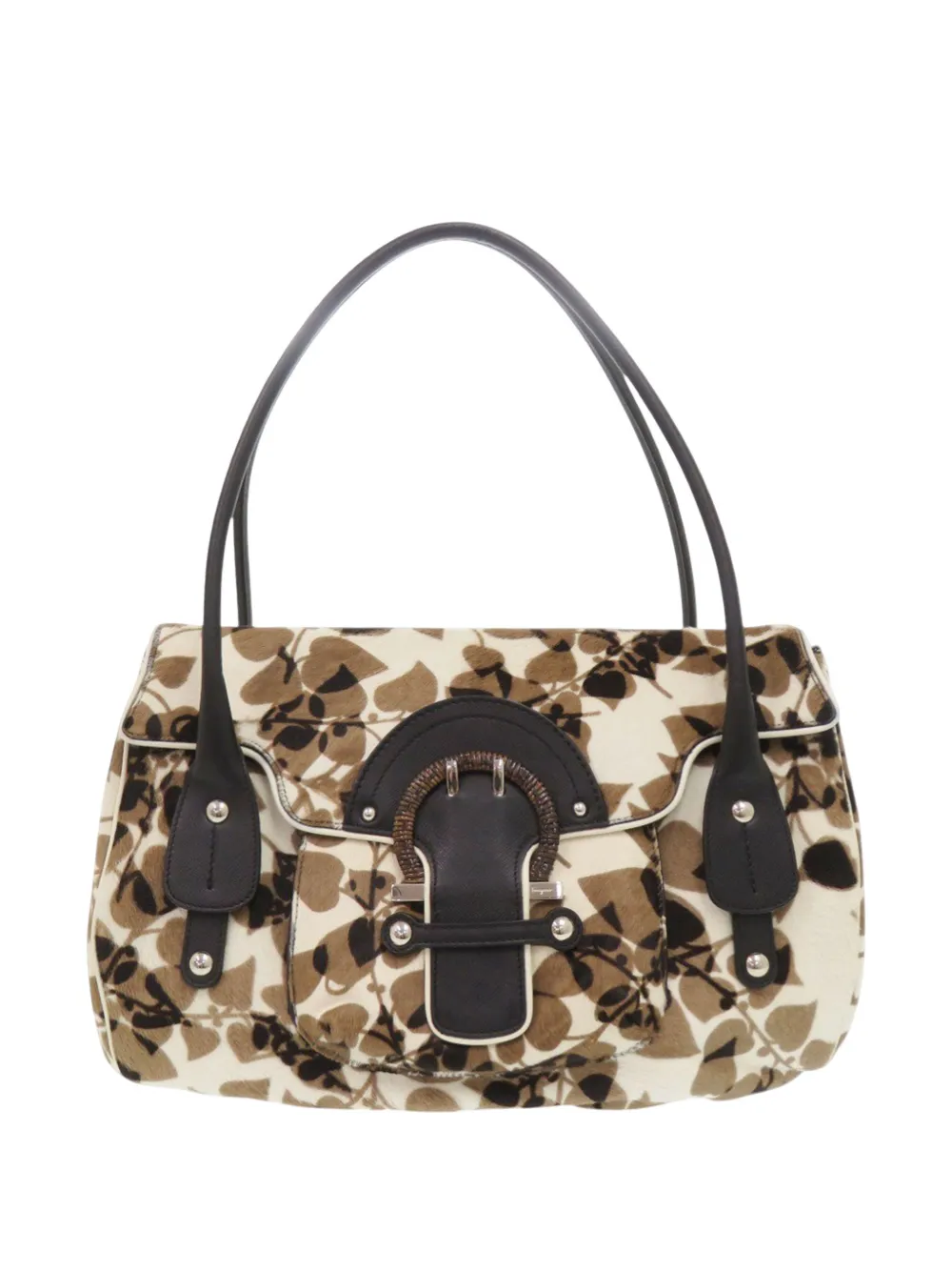 Ferragamo Pre-Owned 2000-2010 Pony Haird shoulder bag - Marrone