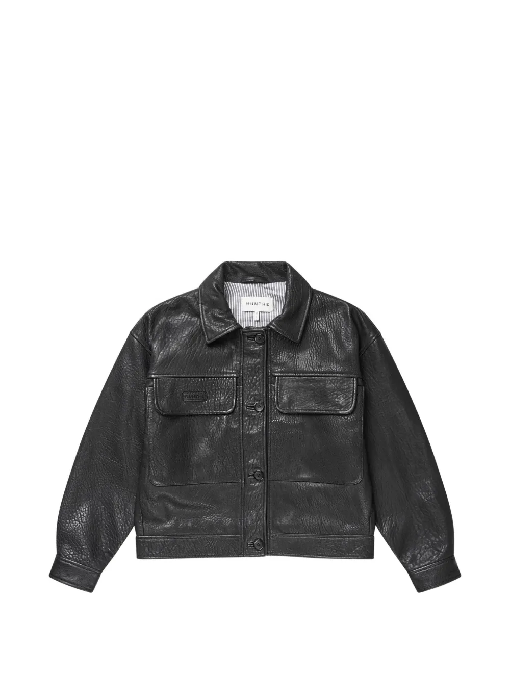 Munthe Vineth Button-up Jacket In Black