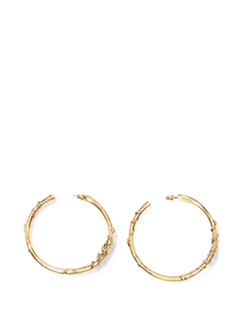 Saint Laurent Cassandre Creolen mit Schild