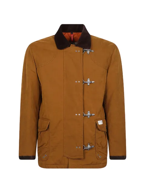Fay corduroy-collar lobster-clasp jacket
