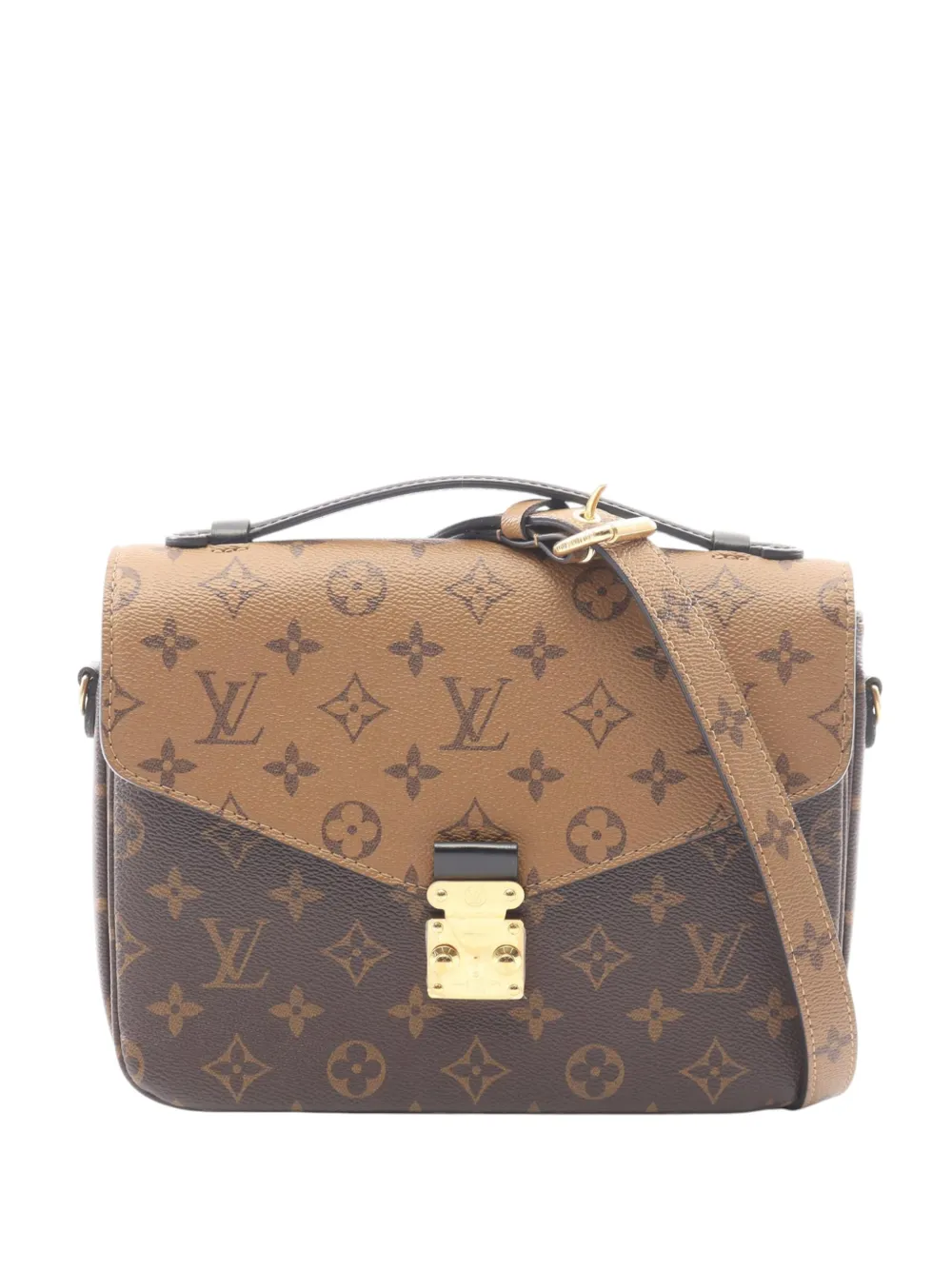 Louis Vuitton Pre-Owned 2021-2026 Monogram Reverse Pochette Metis satchel - Braun