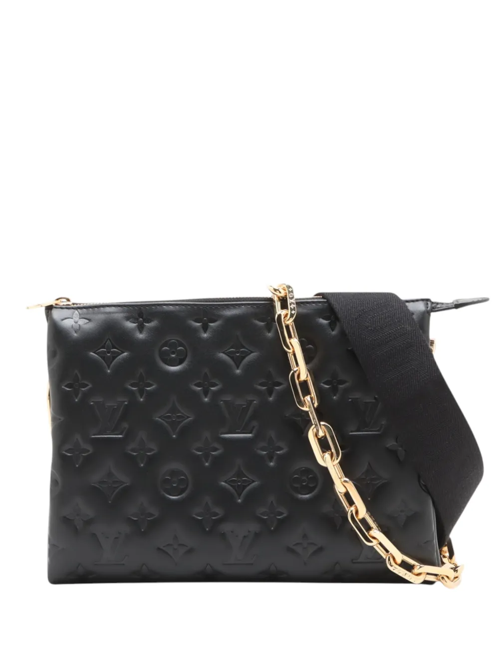 Louis Vuitton Pre-Owned 2021-2026 Monogram Embossed Puffy Lambskin Coussin PM satchel - Nero