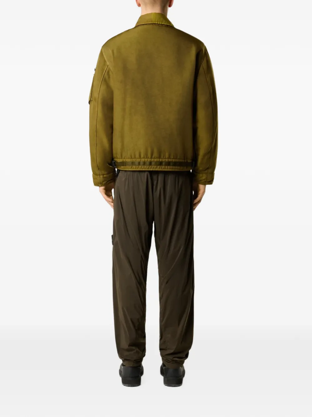 Stone Island 3100017 Ultralight nylon stretch-TC broek Bruin