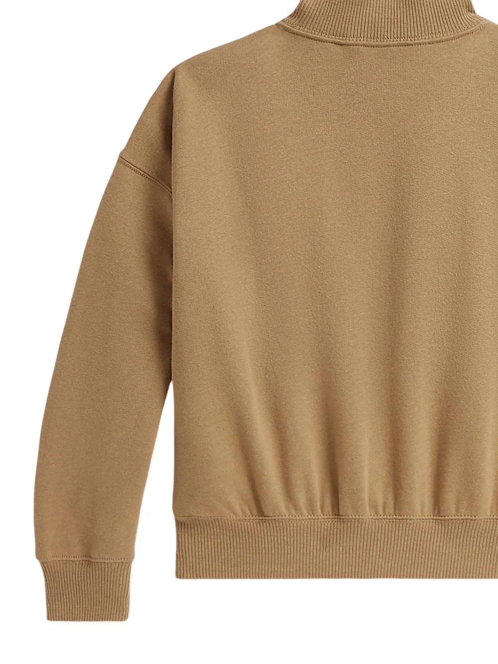 POLO RALPH LAUREN KIDS button-up high-neck sweater Beige