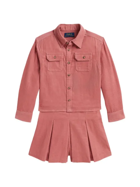 POLO RALPH LAUREN KIDS corduroy shorts set