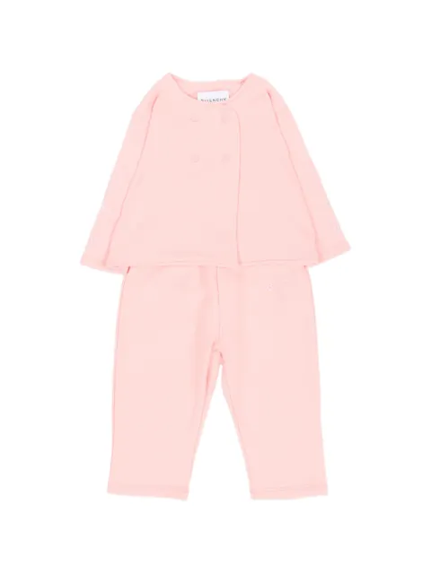 Givenchy Kids floral-embroidered double-breasted tracksuit (set of two)