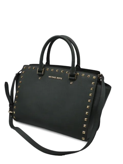 Michael Kors Vintage Selma studded satchel bag