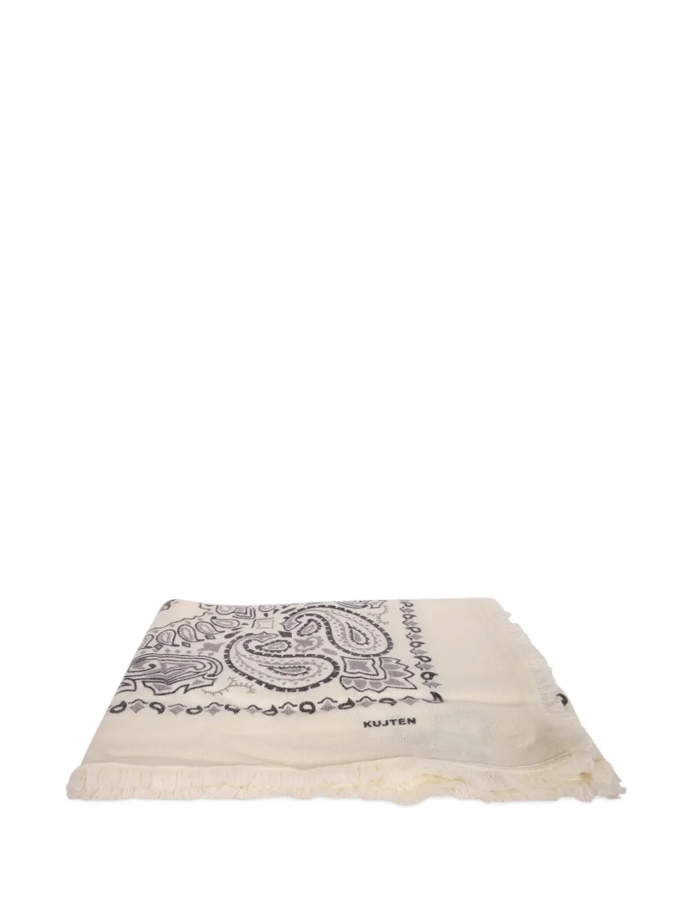 kujten paisley-print frayed bandana
