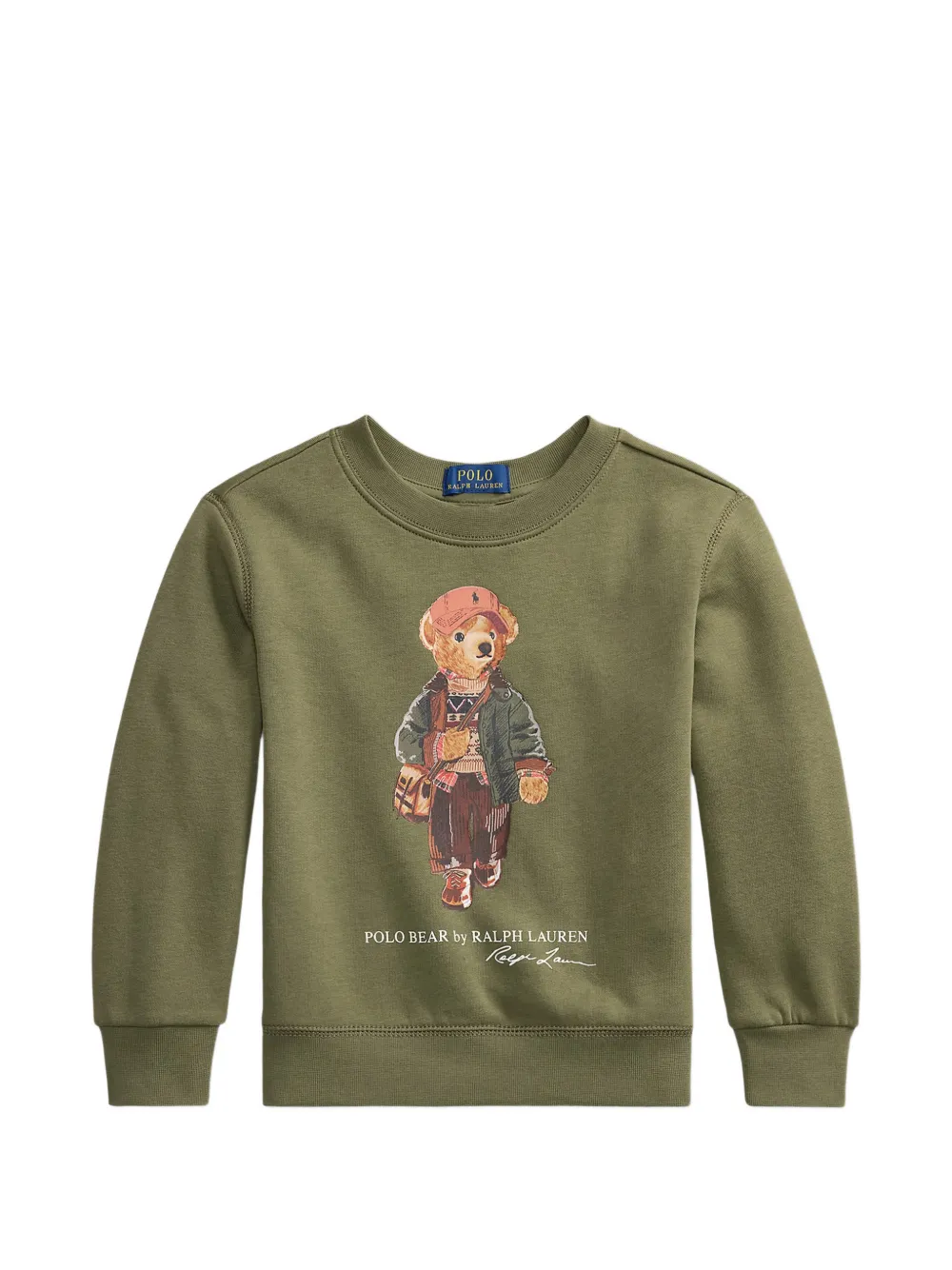 POLO RALPH LAUREN KIDS logo-print sweatshirt - Verde