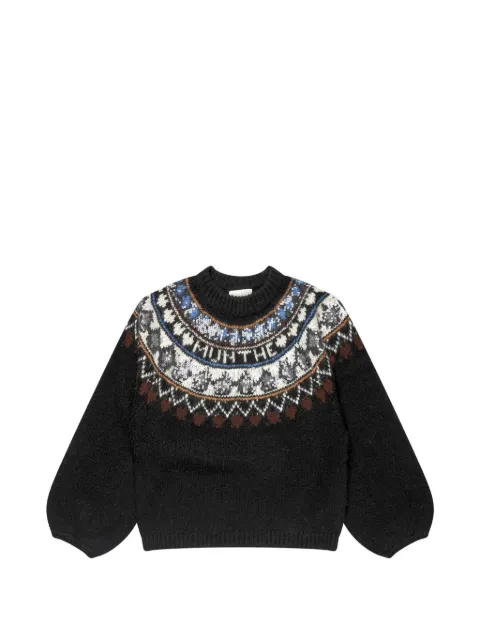 MUNTHE jersey Vaffie con lentejuelas