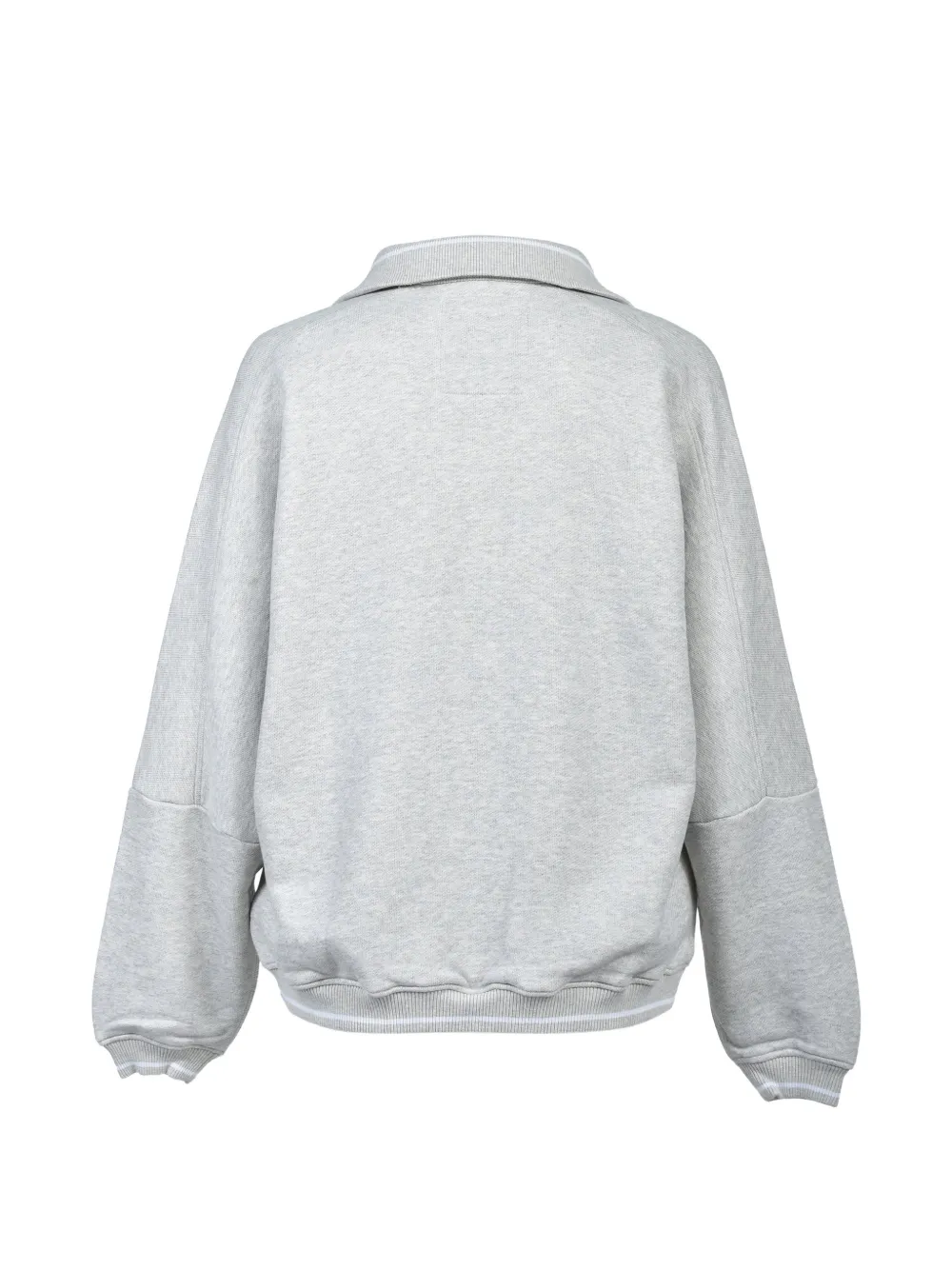 Napa By Martine Rose Trui met halve rits en grafische print Grijs