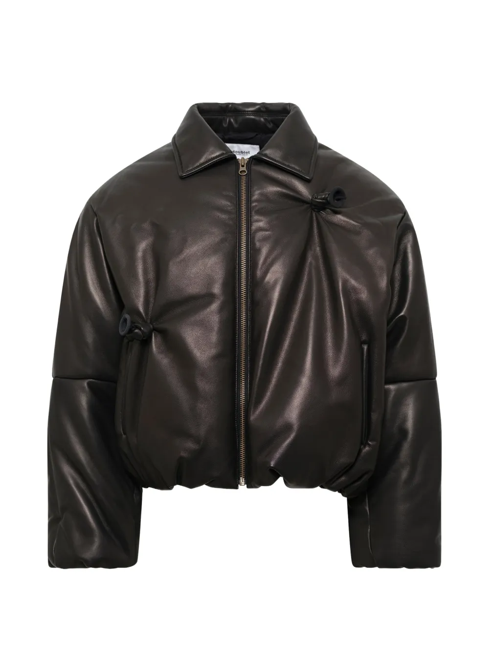 Doublet Inflated Balloon Lederjacke - Schwarz