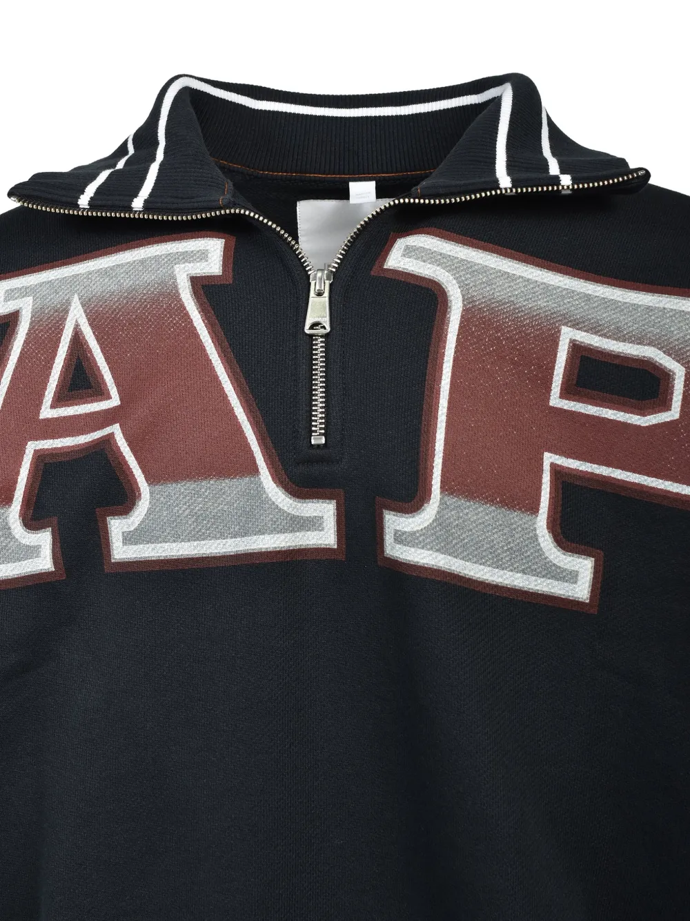 Napa By Martine Rose x PDF Napapijiri graphic-print half-zip sweater Zwart