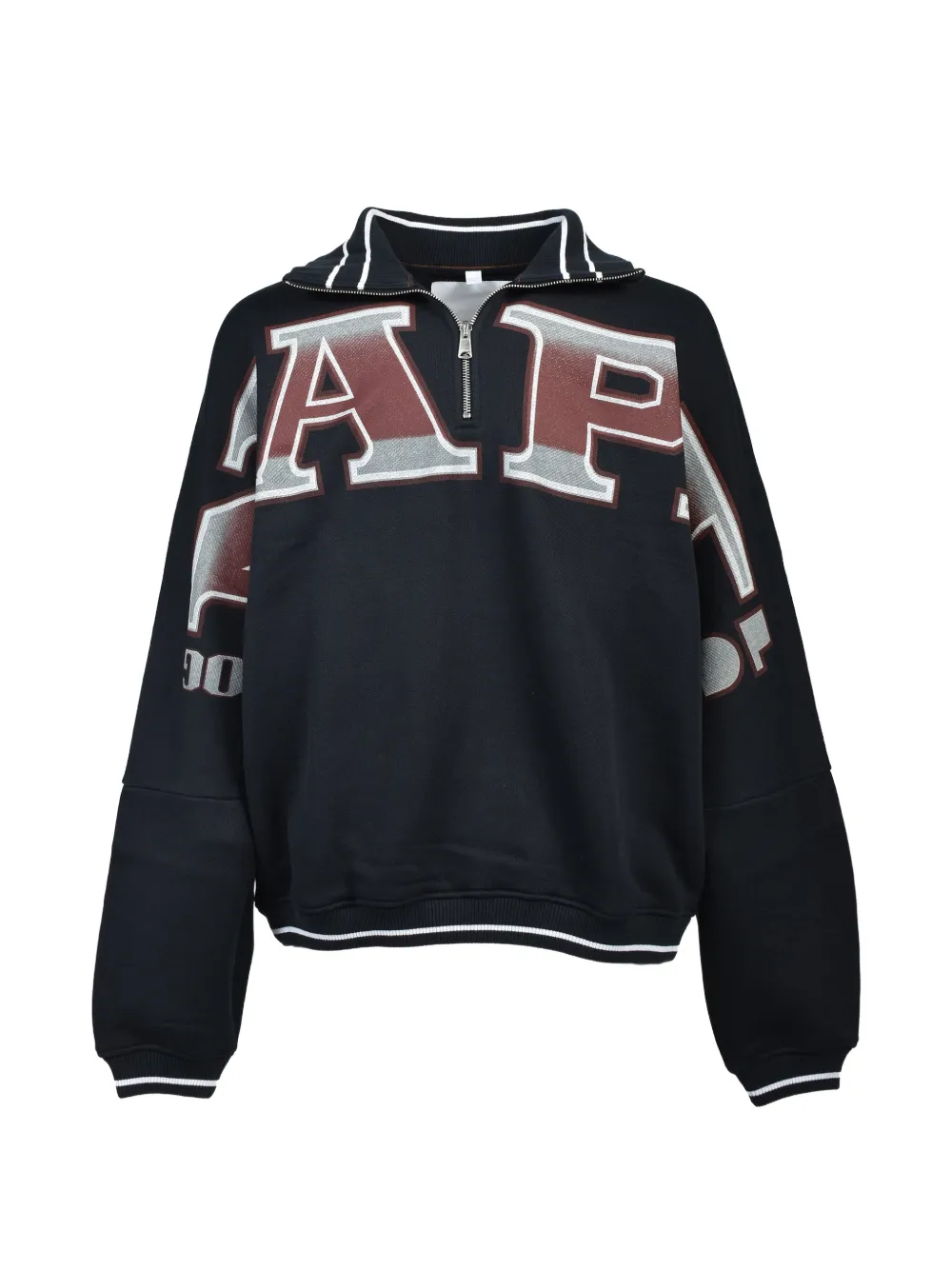 Napa By Martine Rose x PDF Napapijiri graphic-print half-zip sweater - Nero