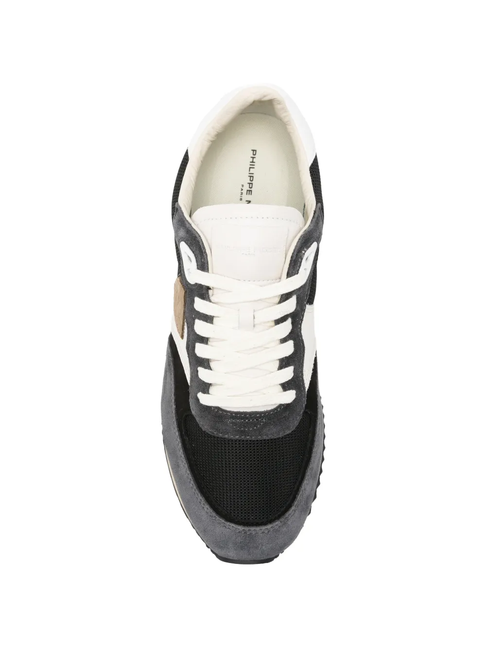 Philippe Model Paris logo-patch panelled sneakers Blauw