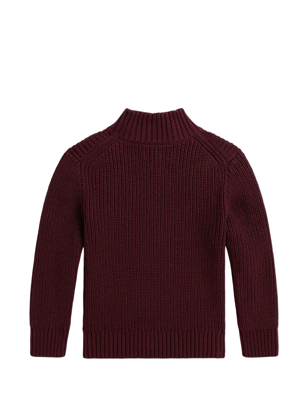 POLO RALPH LAUREN KIDS ribbed-knit sweater Rood