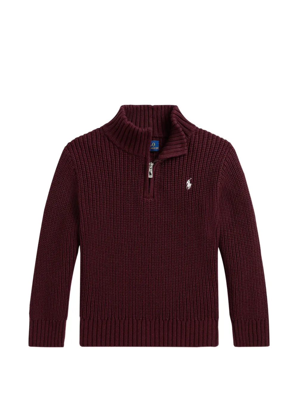 POLO RALPH LAUREN KIDS ribbed-knit sweater - Rosso
