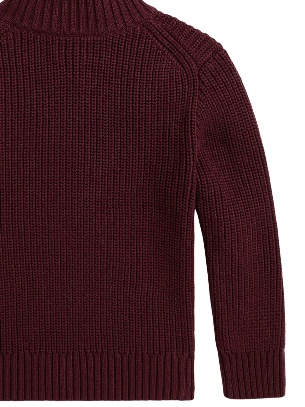 POLO RALPH LAUREN KIDS ribbed-knit sweater Rood