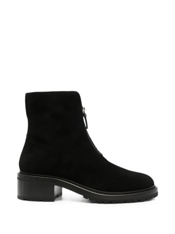 The Row Hike Zipped-front Suede Boots in Black