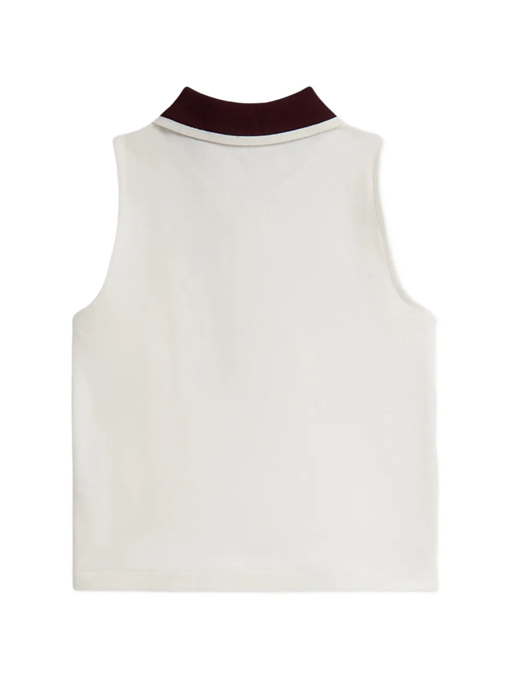 POLO RALPH LAUREN KIDS logo-embroidered pleated skirt Beige