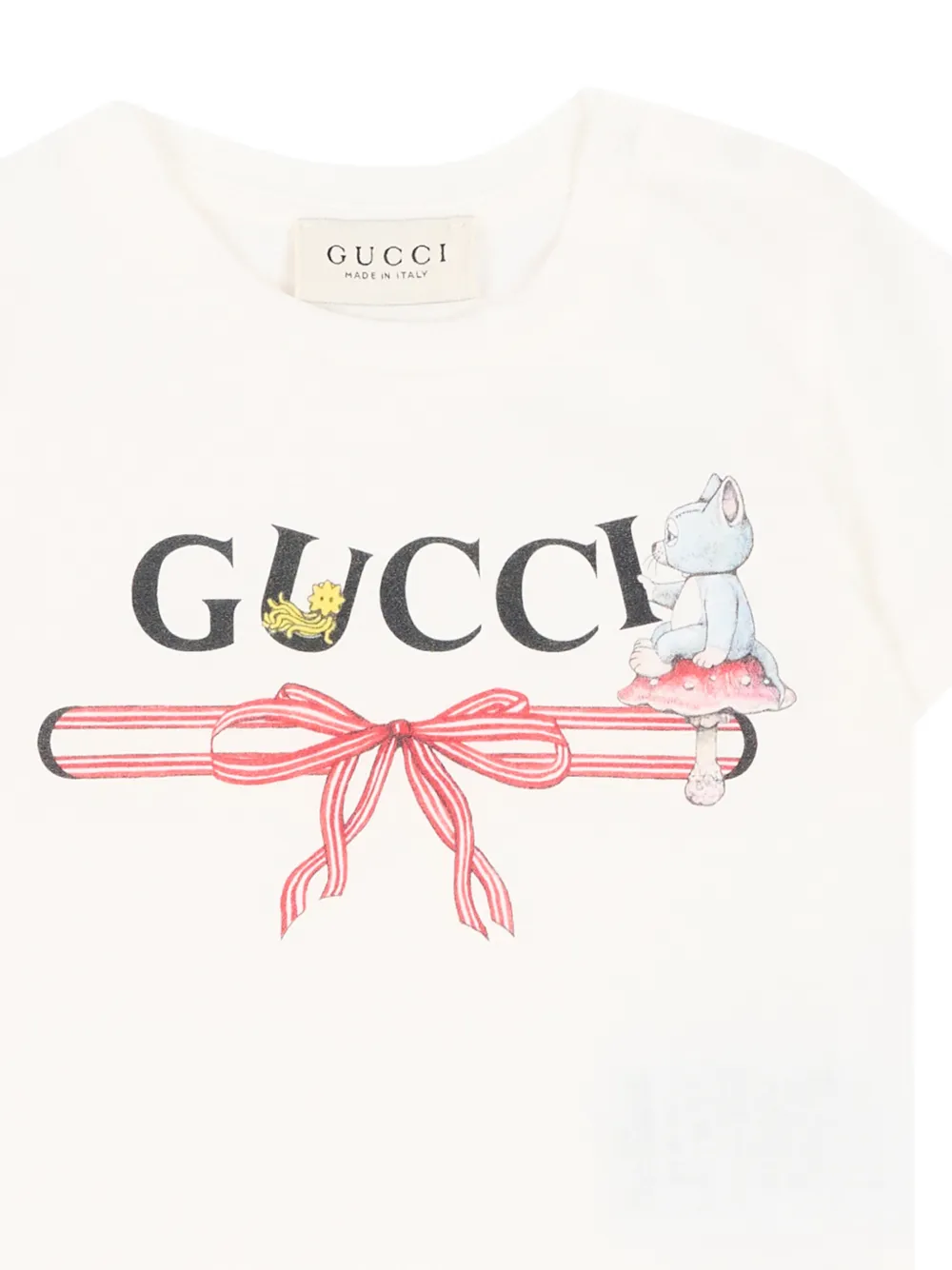 Gucci Kids logo-print cotton T-shirt Wit