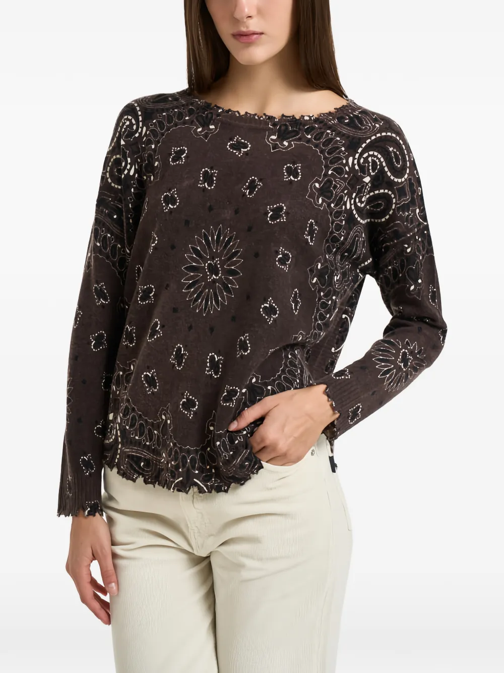 kujten Mela sweater Bruin