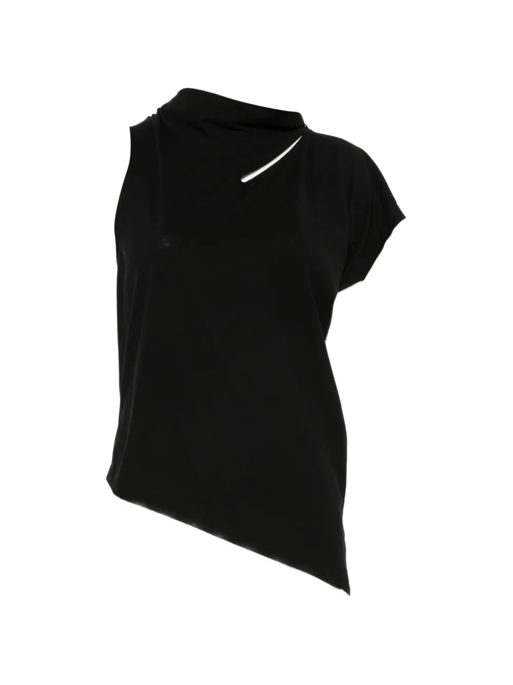 Issey Miyake asymmetric cut-out top