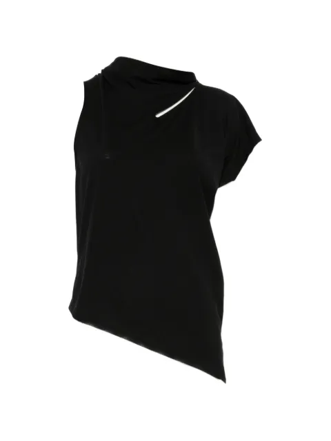 Issey Miyake asymmetric cut-out top