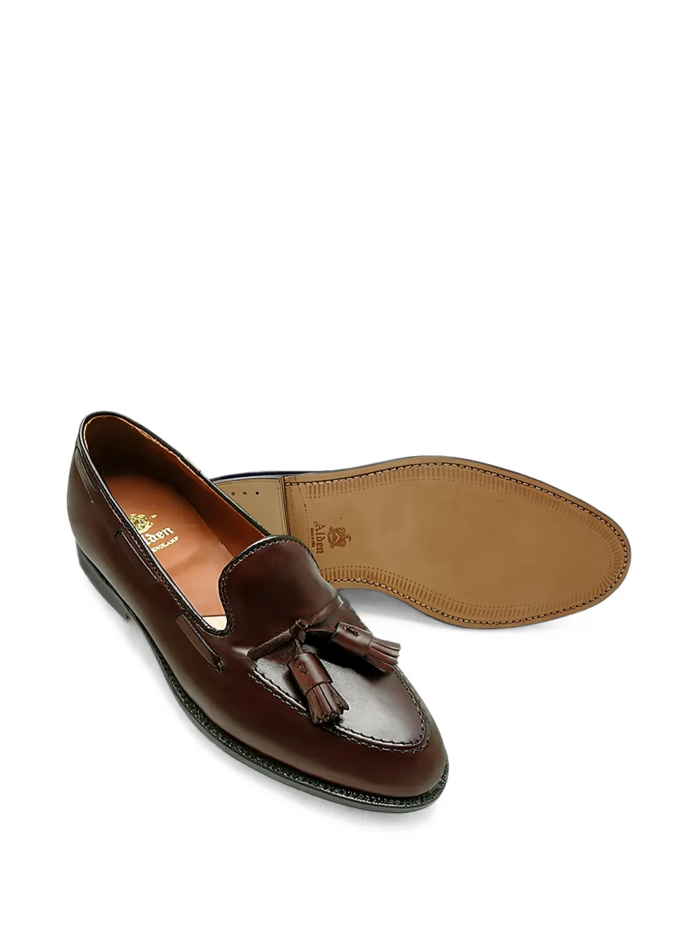 Alden tassel leather loafers Bruin