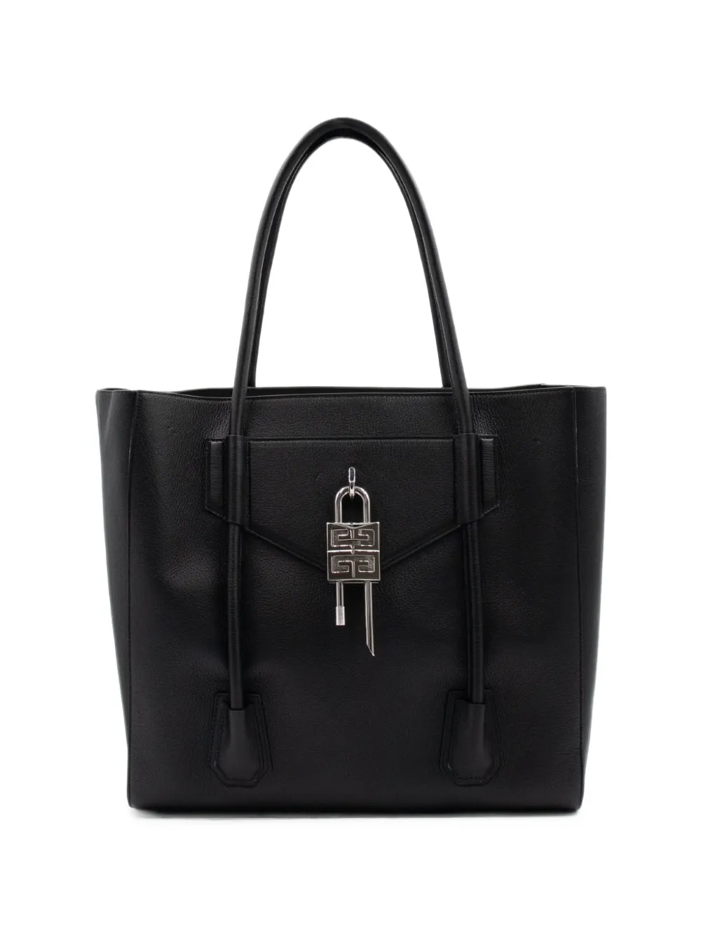 Givenchy medium Antigona Soft Lock padlock-detail tote bag - Nero