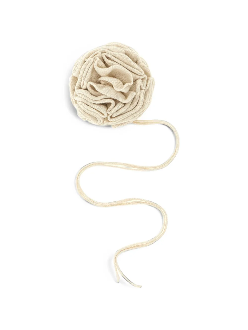 Nude Floral-design Drawstring Pin In Neutrals