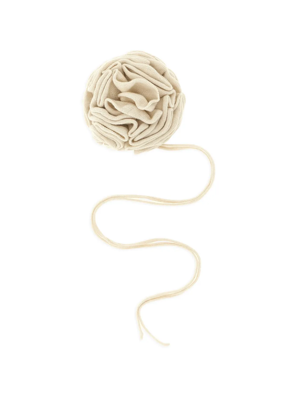 Nude floral-design drawstring pin - Toni neutri