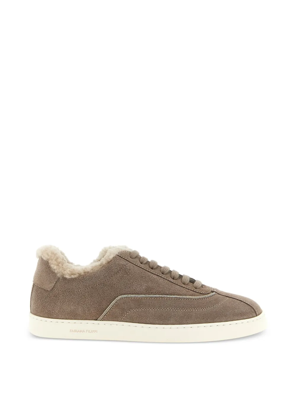 Fabiana Filippi shearling-lined low-top sneakers - Toni neutri