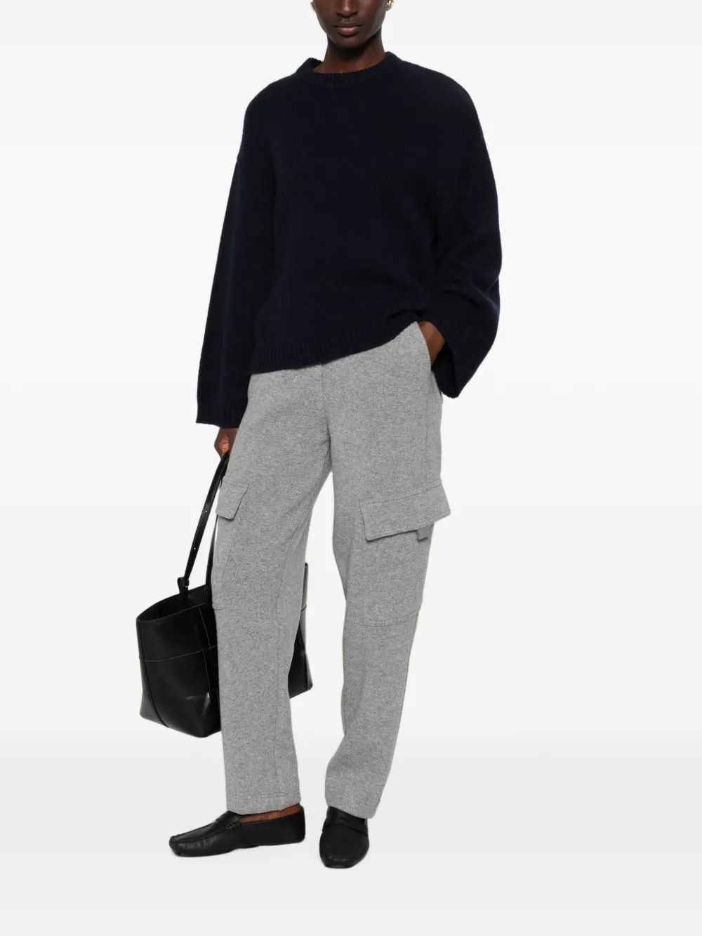 Fabiana Filippi Cargo broek met elastische tailleband Grijs
