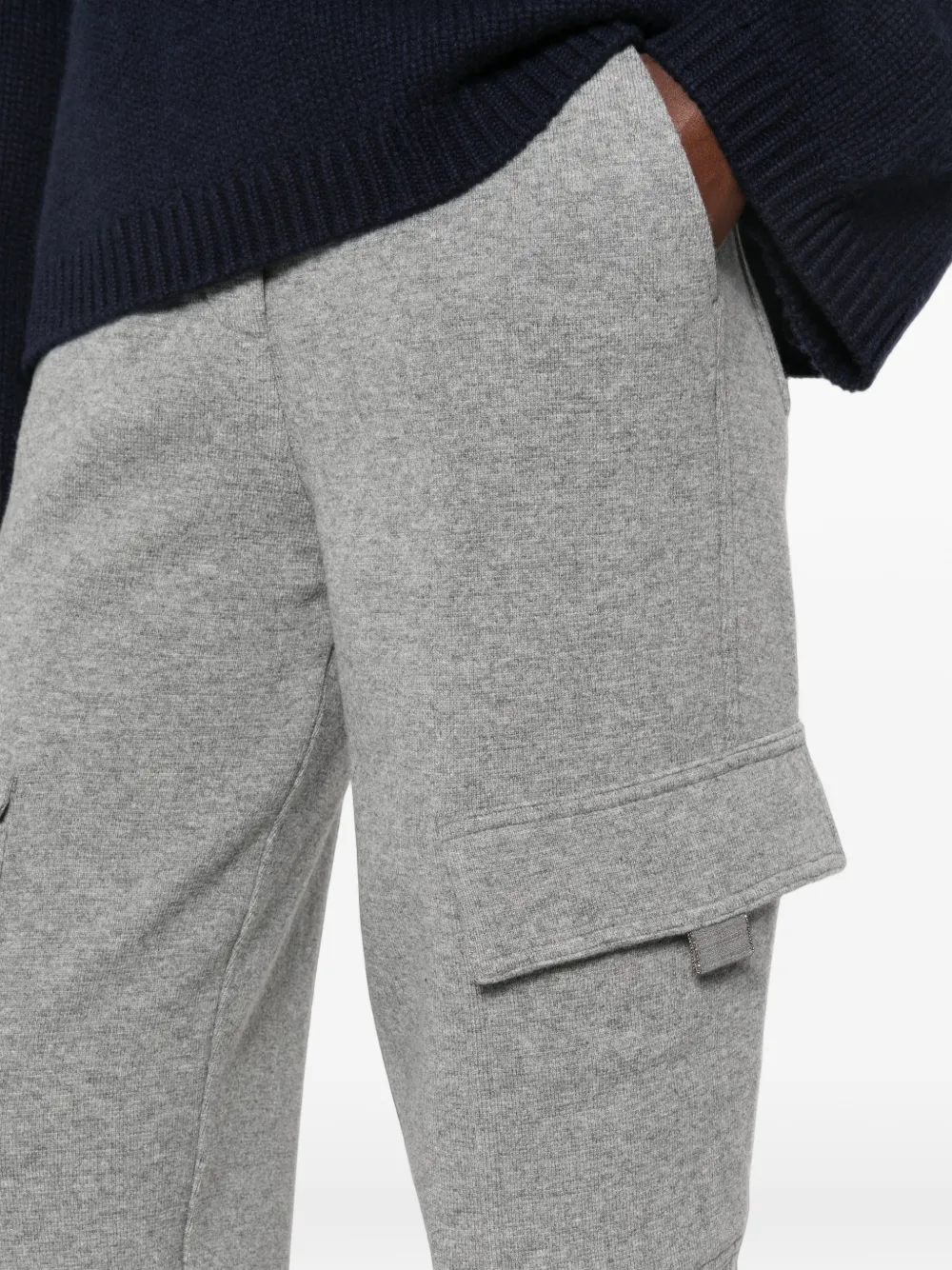 Fabiana Filippi Cargo broek met elastische tailleband Grijs