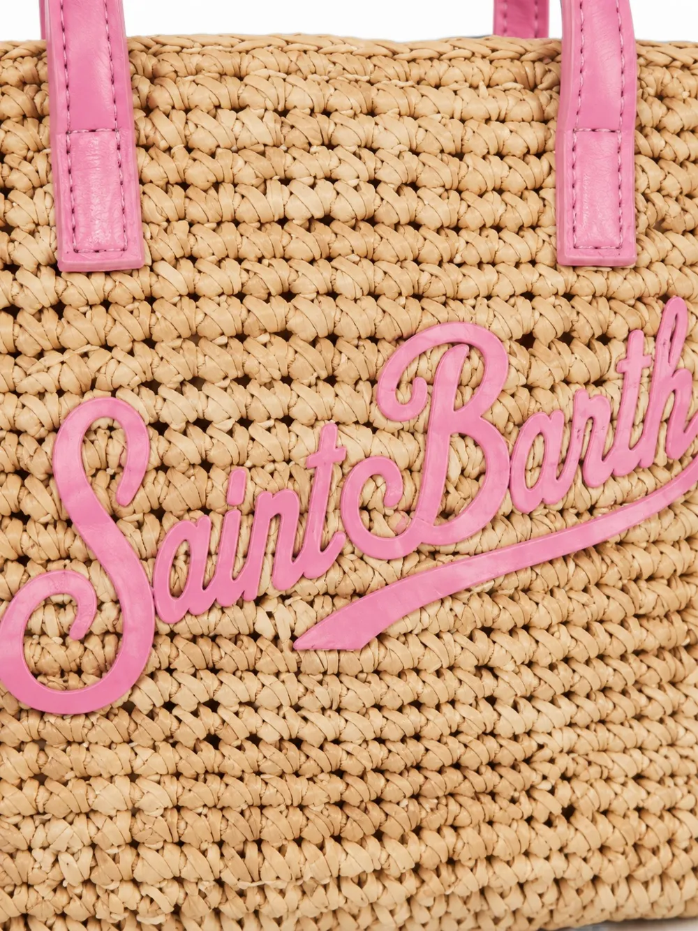MC2 Saint Barth Shopper met logopatch Beige