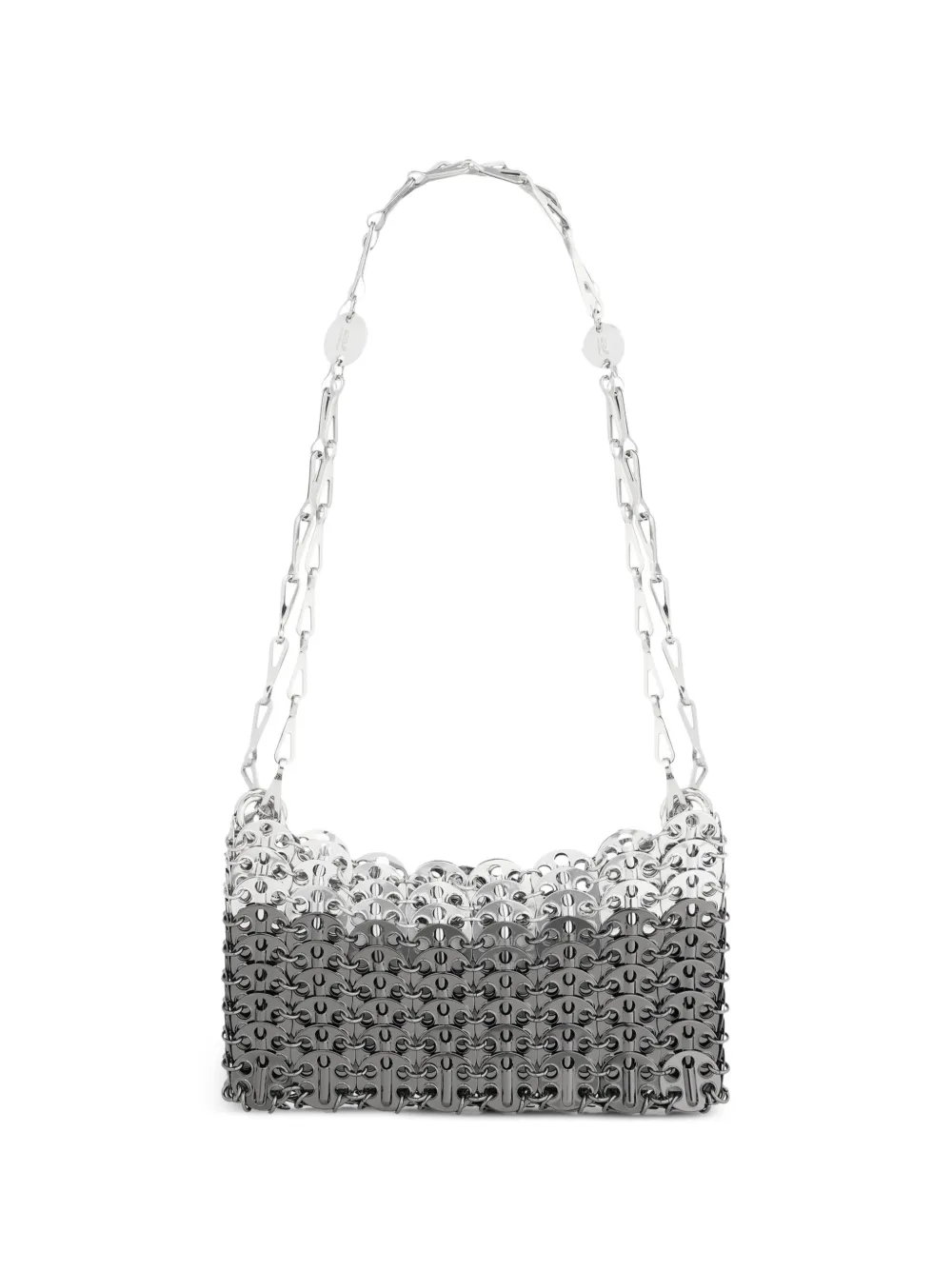 Rabanne 1969 Skyline nano silver and ruthenium bag - Argento