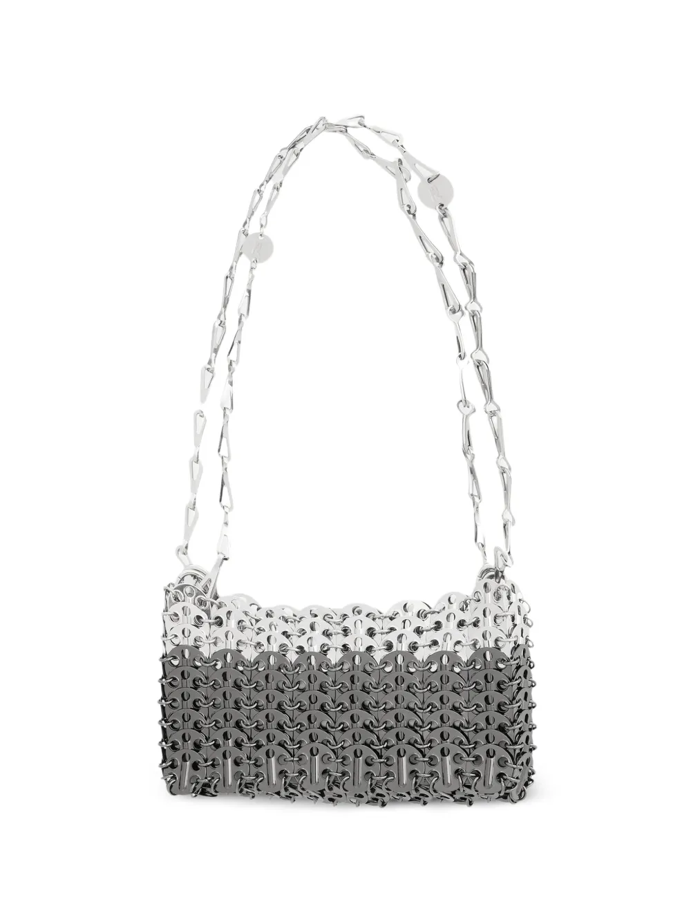 Rabanne 1969 Skyline zilveren en ruthenium mini-tas